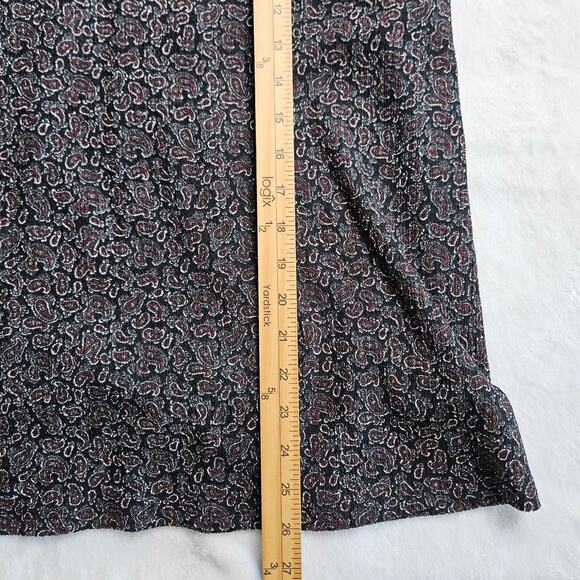 Michael Kors Peek a Boo Halter Neck Flutter Sleeve Blouse Size Medium Paisley - Picture 11 of 11